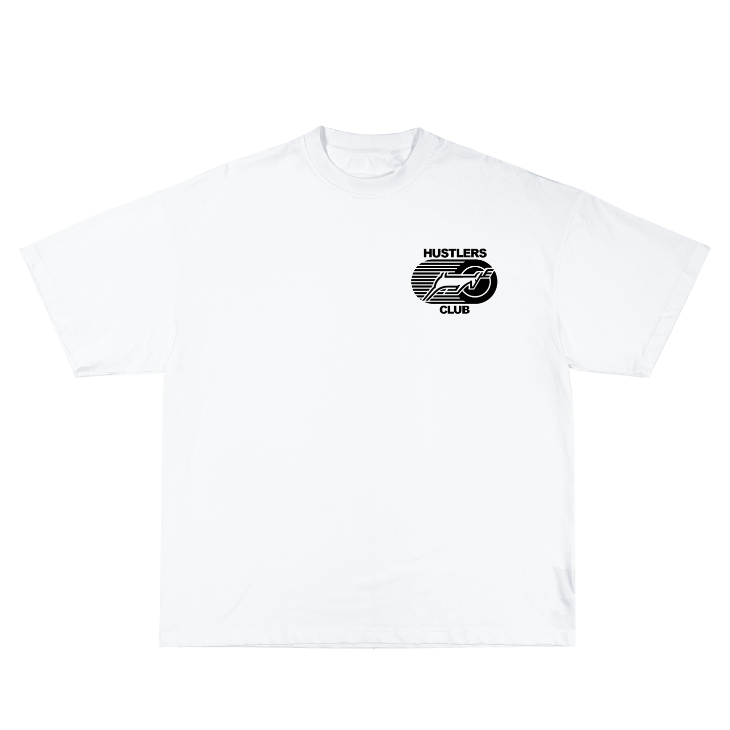 Hustlers Club Tee (White/Black)