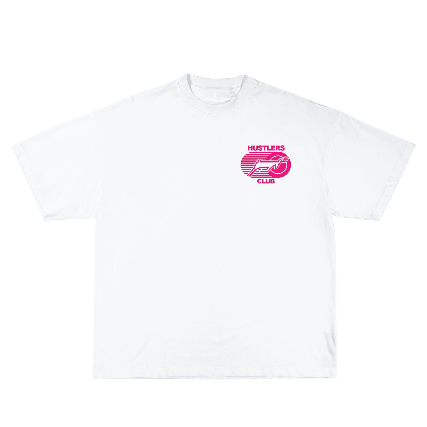Hustlers Club Tee (White/Pink)