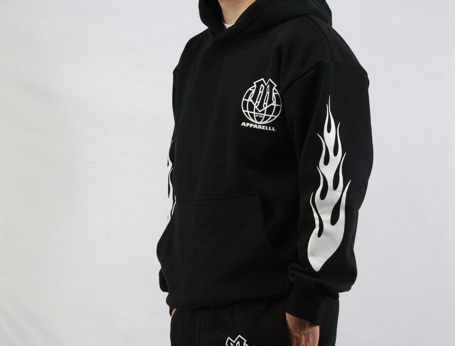 Heavyweight Signature flame hoodie